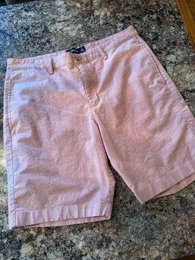 Chaps Stretch Cotton Shorts in Dusty Rose